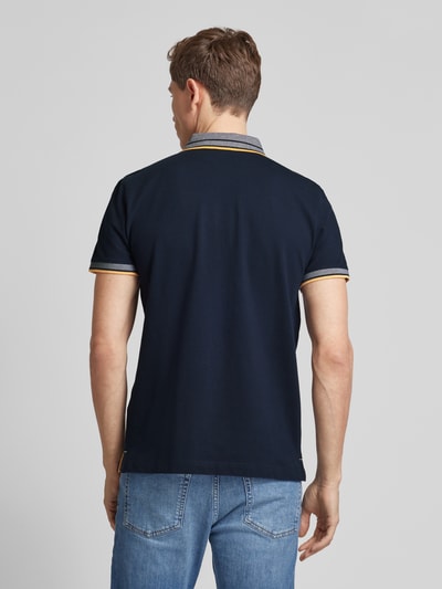 Tom Tailor Regular Fit Poloshirt mit Kontraststreifen Marine 5