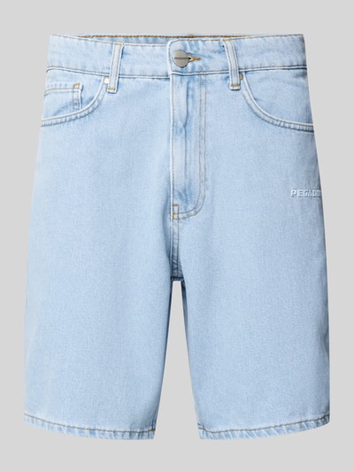 Pegador Straight Leg Jeansshorts mit Label-Stitching Modell 'EARL' Jeansblau 2