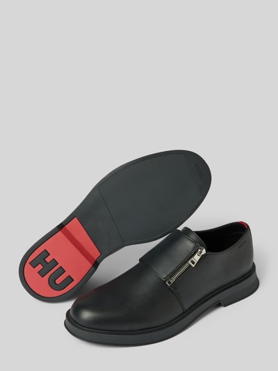 HUGO Lederschuhe mit Monk Straps Modell 'Lenner' Black 4