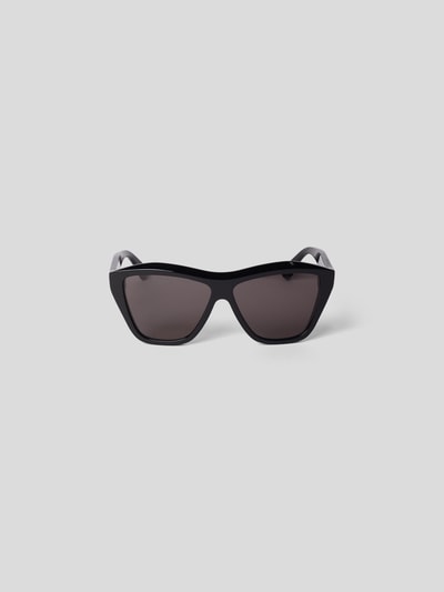 Bottega Veneta Unisex Sonnenbrille im Cat-Eye-Stil Black 2