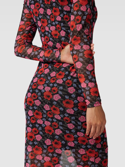 Modström Kleid mit Allover-Muster Modell 'Binna' Dunkelorange 3