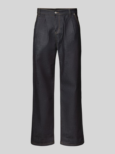 Don´t Waste Culture Baggy fit jeans met siernaden, model 'Nizana' Donkerblauw - 2