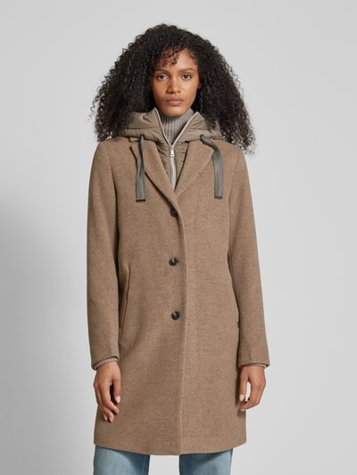 Cinque Wollmantel im Double-Layer-Look Modell 'MIRACLE' Taupe 4