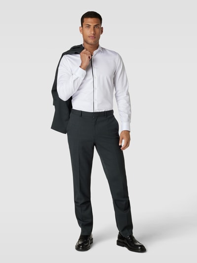 OLYMP No. Six Super Slim Fit Business-Hemd mit Kentkragen Weiss 1