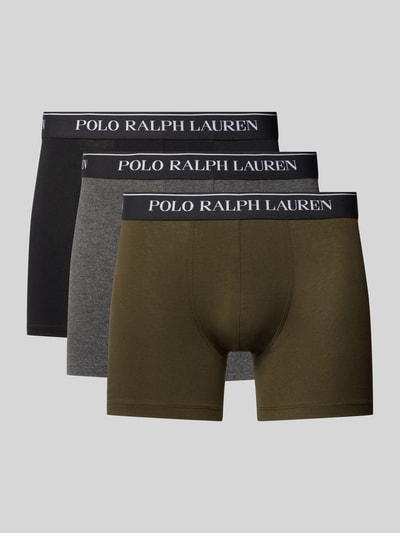 Polo Ralph Lauren Underwear Boxershorts mit elastischem Label-Bund im 3er-Pack Mittelgrau 1