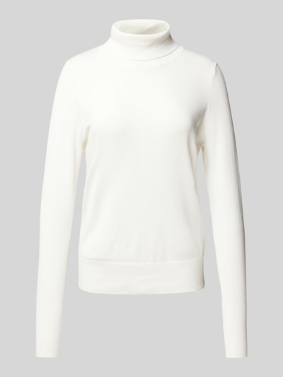 Christian Berg Woman Gebreide pullover met ribboorden Offwhite - 2