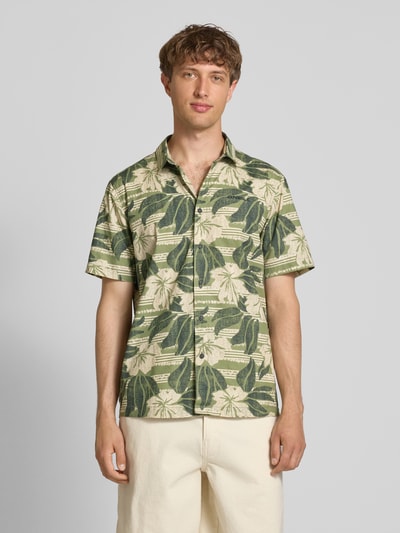 ONeill Slim Fit Freizeithemd mit Label-Stitching Oliv 4