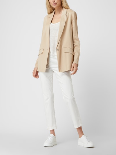 s.Oliver BLACK LABEL Blazer van linnenmix Beige - 1