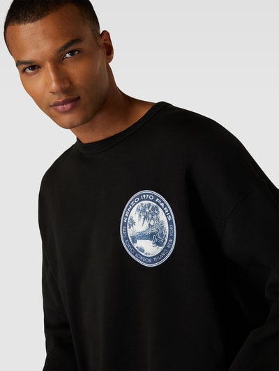 Kenzo Sweatshirt mit Label-Print Black 3