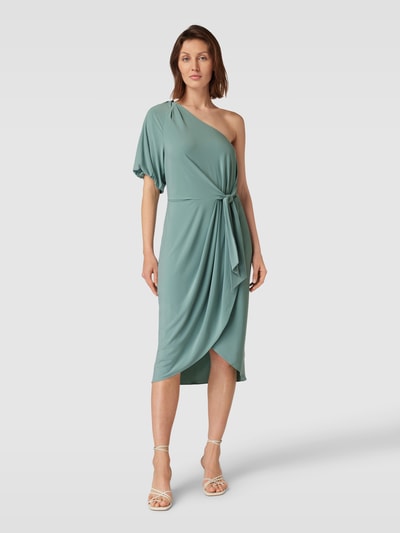 Lauren Ralph Lauren Midi-jurk in one shoulder-design, model 'MARIYOW' Mintgroen - 4