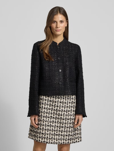 JOOP! Regular Fit Blazer in Bouclé-Optik Modell 'Jacy' Black 4