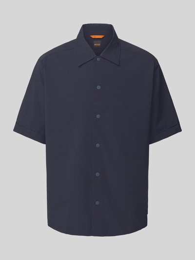 BOSS Orange Vrijetijdsoverhemd met drukknoopsluiting Donkerblauw - 2