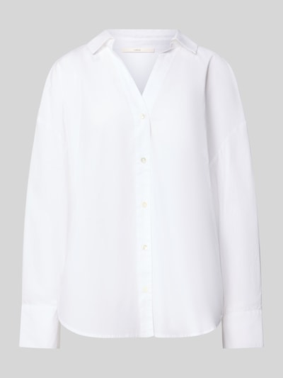 Lanius Oversized Hemdbluse mit Sportmanschetten Weiss 2
