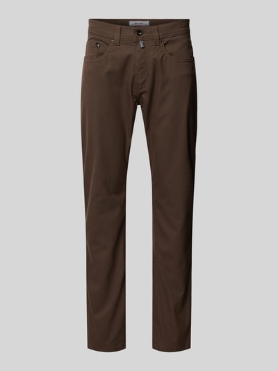 Pierre Cardin Smart Fit Chino mit Strukturmuster Modell 'Lyon' Mittelbraun 2