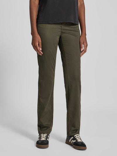Brax Straight fit jeans in 5-pocketmodel, model 'STYLE.CAROLA' Kaki - 4