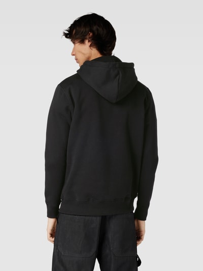 Alpha Industries Hoodie mit Label-Print Modell 'BASIC' Black 5