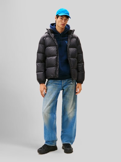 Tommy Jeans Relaxed Fit Daunenjacke mit Kapuze Black 1