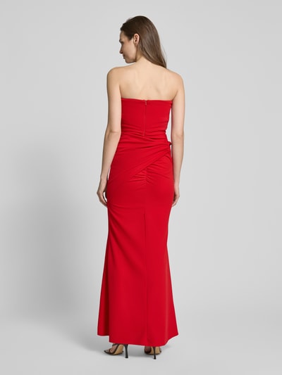 SISTAGLAM Abendkleid mit Raffungen Modell 'Selene' Rot 5