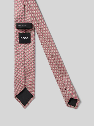 Produktfoto, Krawatte aus Seiden-Mix Modell 'H-TIE CM6 262' von BOSS in Rot mit feinem Muster, glatte Textur, Herren Krawatte