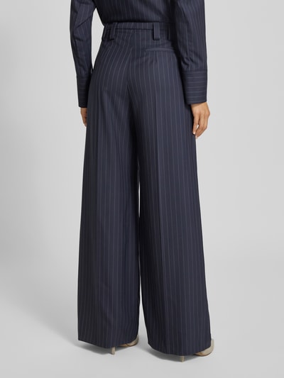 Windsor Stoffen broek met Franse steekzakken Marineblauw - 5