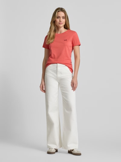 BOSS Orange Slim fit T-shirt van puur katoen, model 'ESOGO' Rood - 1