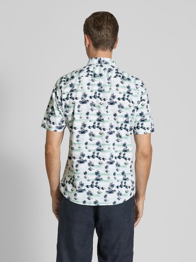 Jake*s Slim Fit Kurzarmhemd mit Kentkragen Sand 5