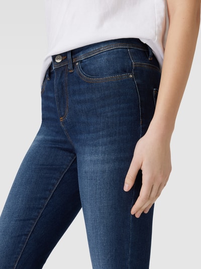 Only Skinny Fit Jeans mit Label-Patch Modell 'WAUW' Dunkelblau 3