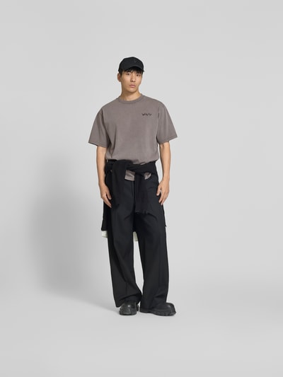 WON HUNDRED T-Shirt mit Logo-Print Dunkelgrau 1