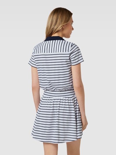 Polo Ralph Lauren Minikleid mit Streifenmuster Weiss 5