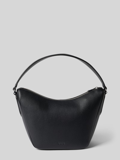 BOSS Henkeltasche in Lederoptik Modell 'ANETT SM HOBO' Black 4