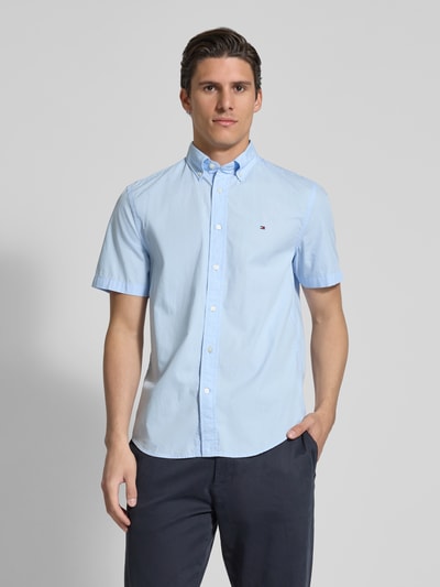 Tommy Hilfiger Regular Fit Freizeithemd mit kurzem Arm Modell 'FLEX' Hellblau 4