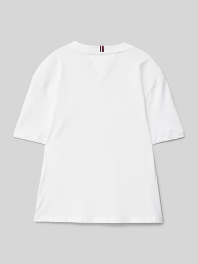 Tommy Hilfiger Teens T-Shirt mit Logo-Stitching Weiss 3