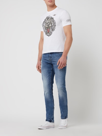 s.Oliver BLACK LABEL Slim Fit Jeans mit Stretch-Anteil Dunkelblau 1