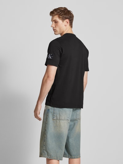 Calvin Klein Jeans T-Shirt mit Label-Badge Black 5