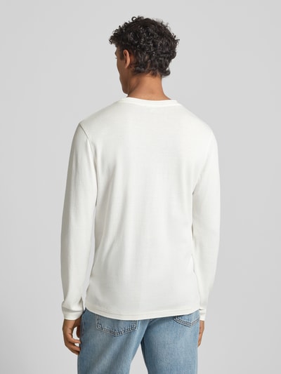 CINQUE Longsleeve mit gerippten Abschlüssen Modell 'BADI' Offwhite 5
