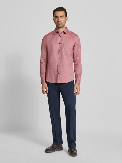 OLYMP Level Five Slim Fit Freizeithemd mit Kentkragen Rot 1