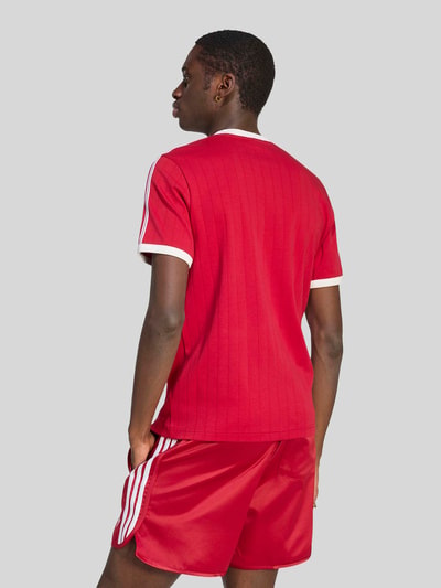 adidas Originals Regular Fit T-Shirt aus reiner Baumwolle Bordeaux 4