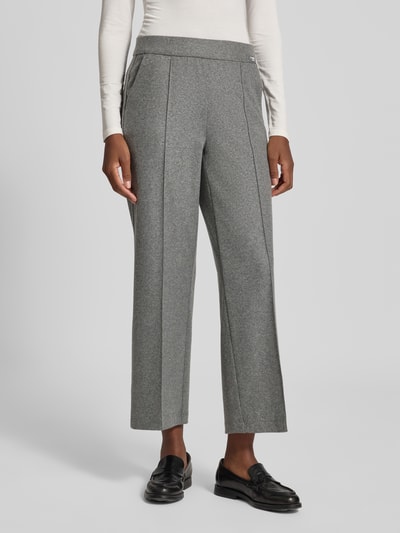 Cambio Flared stoffen broek met verkorte pasvorm, model 'CAMERON' Middengrijs - 4