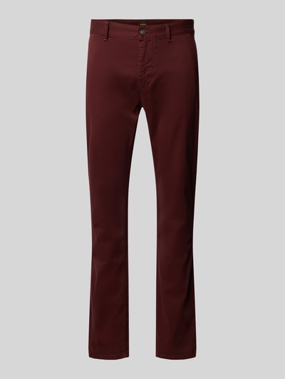 BOSS Orange Slim fit chino met steekzakken Bordeaux - 2