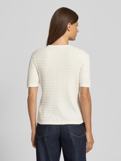 Tommy Hilfiger Regular fit gebreid jack van puur katoen Wit - 5