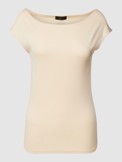 Marc Cain T-Shirt mit U-Boot-Ausschnitt Offwhite 2