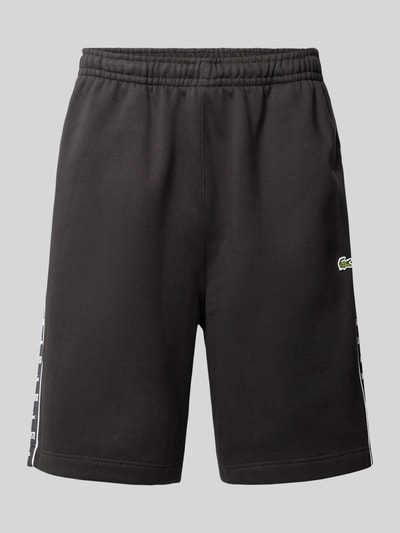 Lacoste Regular Fit Sweatshorts mit elastischem Bund Black 2