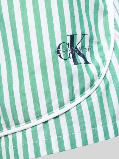 Calvin Klein Underwear Regular Fit Pyjama Shorts aus reiner Baumwolle Gruen 2