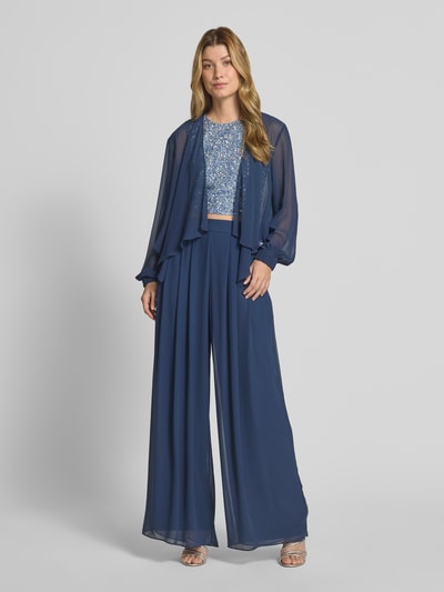 Christian Berg Cocktail Relaxed fit marlenebroek met naadritssluiting Donkerblauw - 1