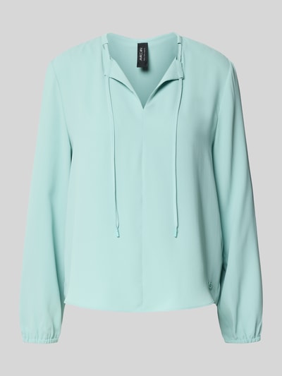 Marc Cain Blouseshirt met V-hals Mintgroen - 2