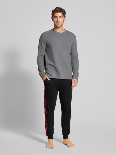 HUGO Comfort Fit Sweatpants aus reiner Baumwolle Modell 'LIAM' Black 1