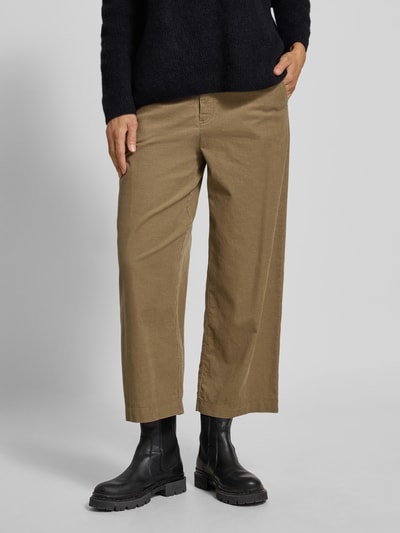 More & More Wide leg broek met structuurmotief Groen - 4