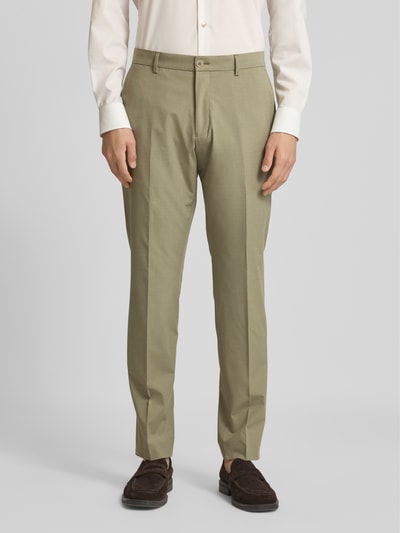 s.Oliver BLACK LABEL Regular Fit Anzughose mit feiner Webstruktur Hellgruen 4
