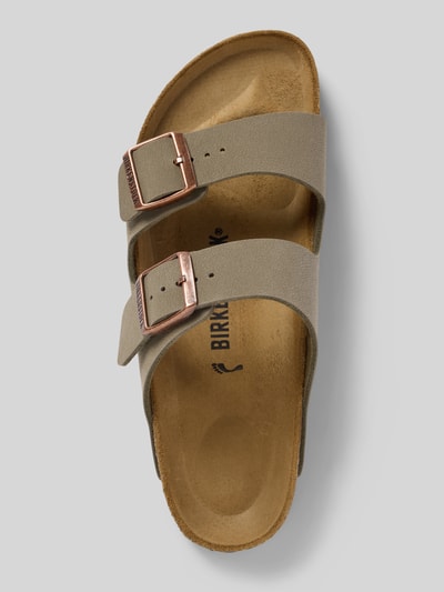 Birkenstock Slides mit Dornschließe Modell 'Arizona' Stein 3