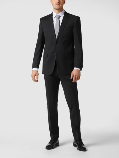 Carl Gross Business-Hose aus Schurwolle Schwarz 1